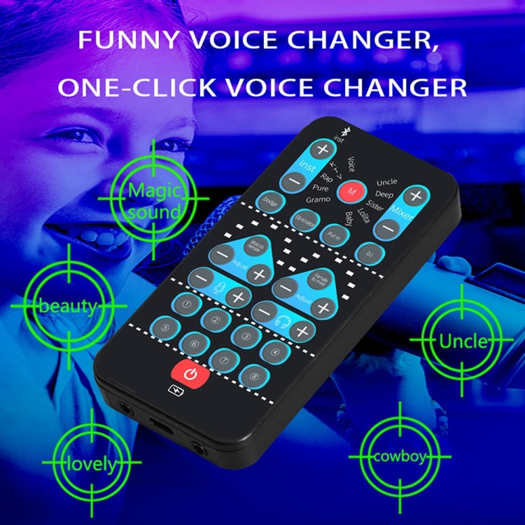Tarjeta de sonido para computadora móvil M10, Mini cambiador de voz K, grabación de canciones, cambiador de voz Bluetooth, M10