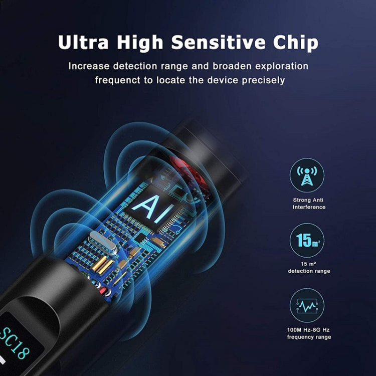 SC18 Detector de señal Hotel Anti-Sneak Camera Detector GPS Find Scanner, SC18