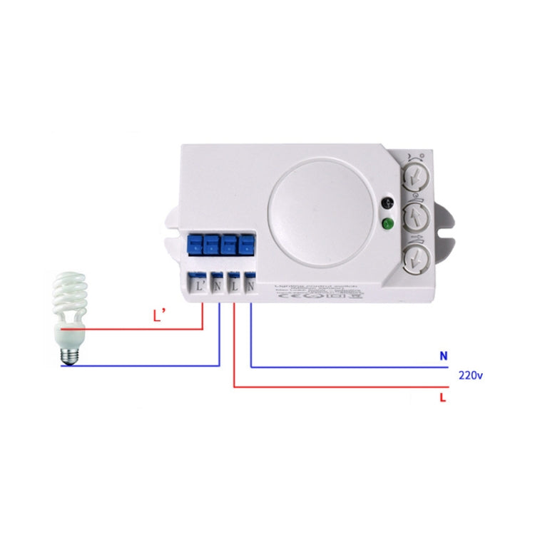 Sensor de interruptor de inducción de microondas inteligente Interruptor de detección de radar 5.8G, 5.8G Radar Sensing Switch