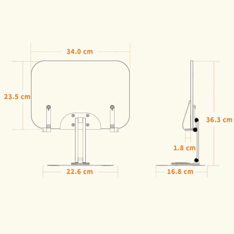 Estantería de lectura Escritorio Rotación de 360 grados Soporte de tableta elevable multifunción, R03, R04