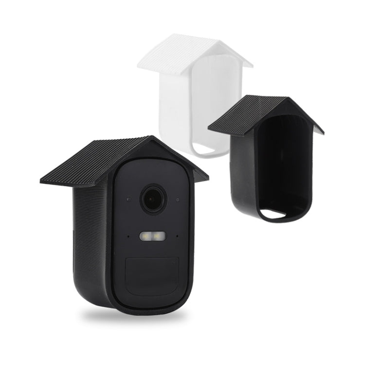 Funda de silicona para cámara de vigilancia para Eufy 2C, Blanco, Negro