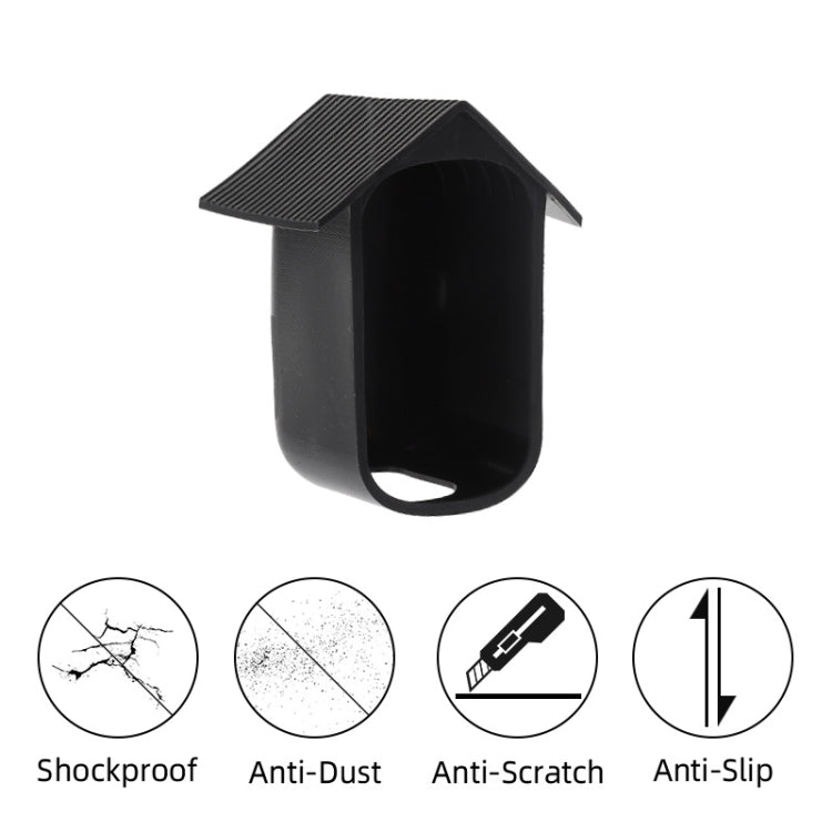 Funda de silicona para cámara de vigilancia para Eufy 2C, Blanco, Negro
