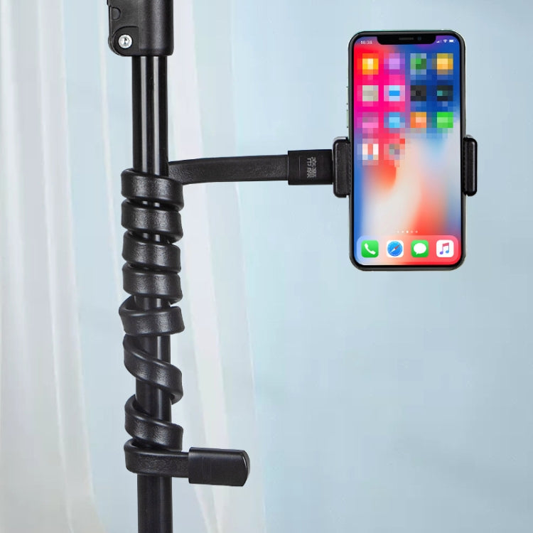 Soporte de transmisión en vivo de teléfono móvil de manguera de ajuste de flexión DiHao, DiHao Hose+Double Hole Phone Clip