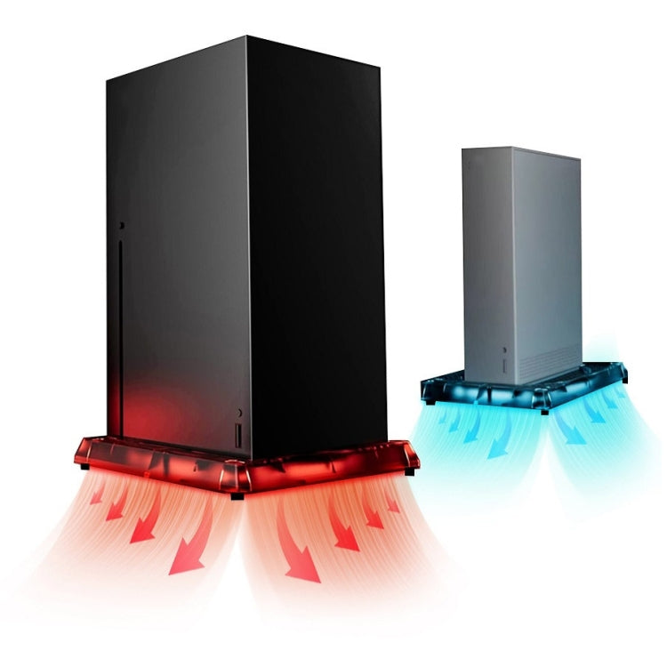 Consola de juegos Symphony Base de refrigeración para Microsoft Xbox Series X/S, RGB Cooling Base, Cooling Fan-Ordinary)