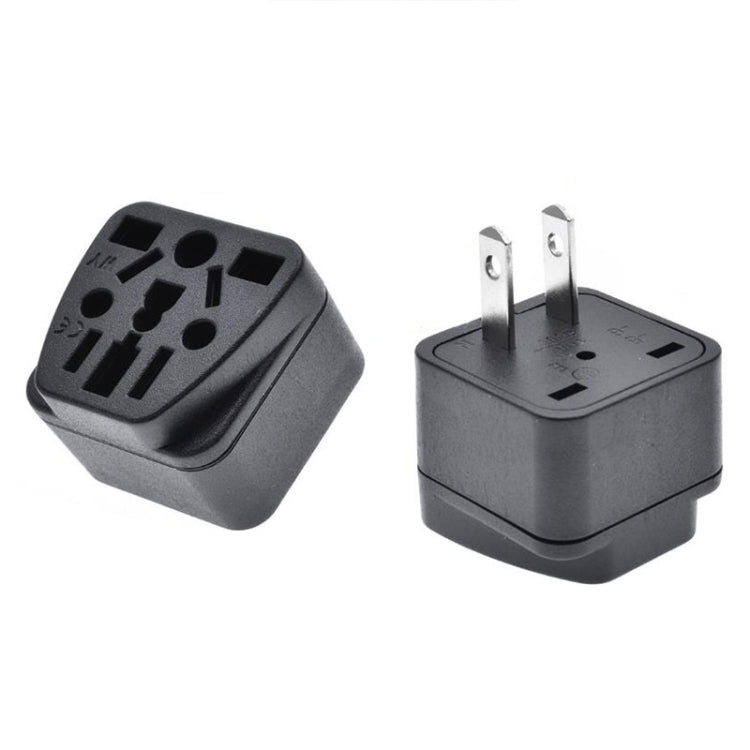 10 PCS WY-6 10A 250V Enchufe de conversión poroso de EE. UU., WY-6 Black