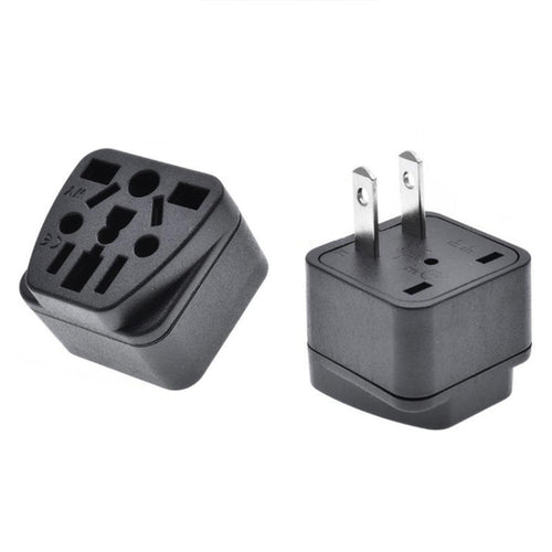 10 PCS WY-6 10A 250V Enchufe de conversión poroso de EE. UU., WY-6 Black