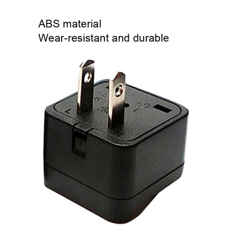 10 PCS WY-6 10A 250V Enchufe de conversión poroso de EE. UU., WY-6 Black