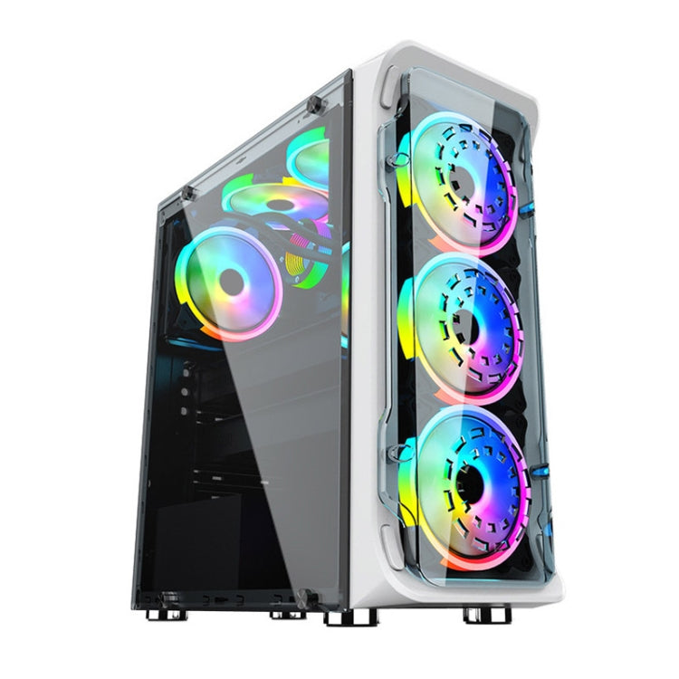 Radiador luminoso RGB de la CPU de la computadora, 1 Fan+Remote Control, 2 Fans+Remote Control, 3 Fans+Remote Control, 4 Fans+Remote Control, 5 Fans+Remote Control, 6 Fans+Remote Control, 7 Fans+Remote Control, 8 Fans+Remote Control