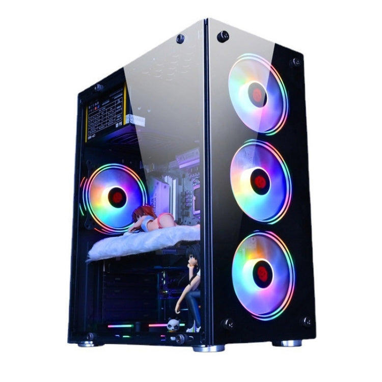 Radiador luminoso RGB de la CPU de la computadora, 1 Fan+Remote Control, 2 Fans+Remote Control, 3 Fans+Remote Control, 4 Fans+Remote Control, 5 Fans+Remote Control, 6 Fans+Remote Control, 7 Fans+Remote Control, 8 Fans+Remote Control