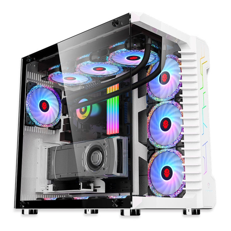 Radiador luminoso RGB de la CPU de la computadora, 1 Fan+Remote Control, 2 Fans+Remote Control, 3 Fans+Remote Control, 4 Fans+Remote Control, 5 Fans+Remote Control, 6 Fans+Remote Control, 7 Fans+Remote Control, 8 Fans+Remote Control