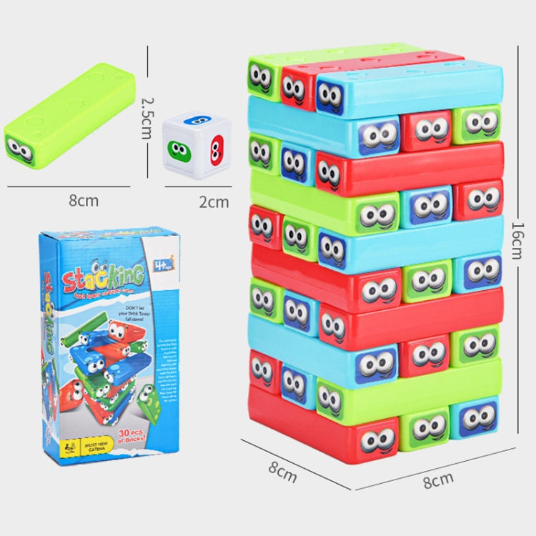 Juguete interactivo para padres e hijos con torre de apilamiento de educación temprana, Small, Large