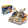 Space Rocket Rail Car Train Track Juguetes para niños Aventura mecánica, Estilo:, Rocket Model With 3 Vehicles, Radar Model With 3 Vehicles