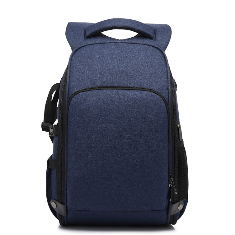Mochila catiónica SLR Mochila impermeable para fotografía con orificio para cable de auriculares, Azul, Negro, Rojo