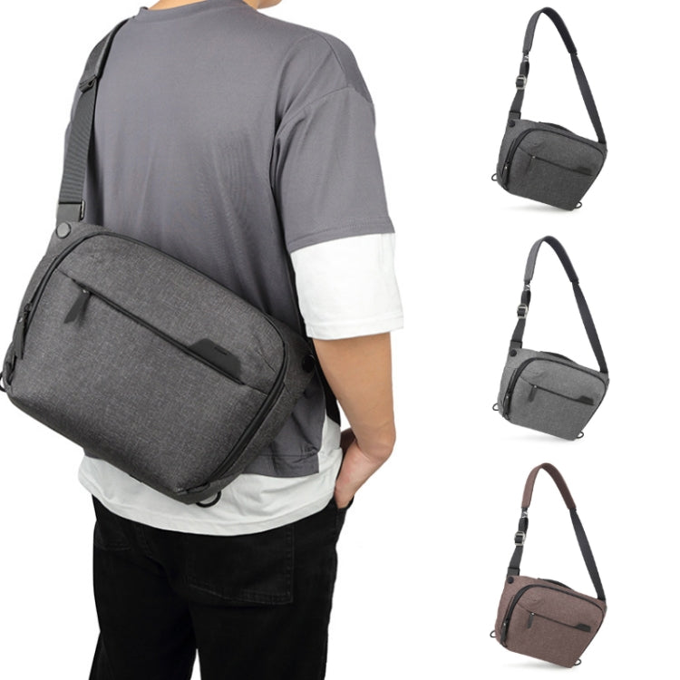 Bolsa de mensajero de cámara SLR de fotografía impermeable portátil, 3L Dark Gray, 3L Light Gray, 3L Coffee Brown, 6L Dark Gray, 6L Light Gray, 6L Coffee Brown, 10L Dark Gray, 10L Light Gray, 10L Coffee Brown