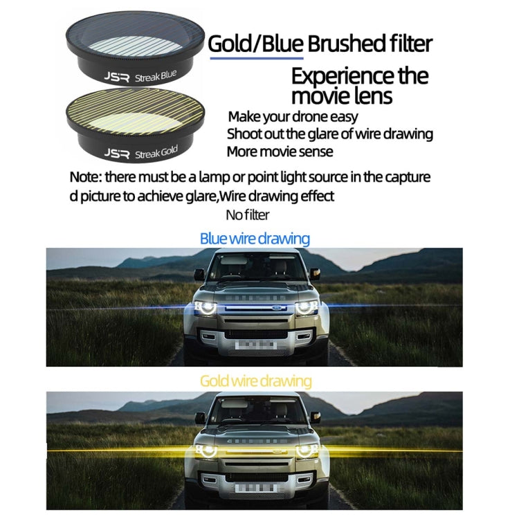 Filtro de lente de filtro de drones JSR para DJI Avata, estilo:, MCUV, CPL, ND8, ND16, ND32, ND64, ND8-PL, ND16PL, ND32PL, ND64PL, Anti-light Harm, Star, Brushed Gold, Brushed Blue, CPL+ND8+ND16, 4-in-1 (ND), 4-in-1 (NDPL), 6 In 1, 9 In 1