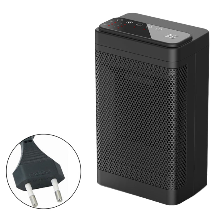Calentadores eléctricos de cabeza móvil de escritorio silenciosos para el hogar de oficina, especificaciones:, Knob (EU Plug), Screen (EU Plug), Knob (UK Plug), Screen (UK Plug)