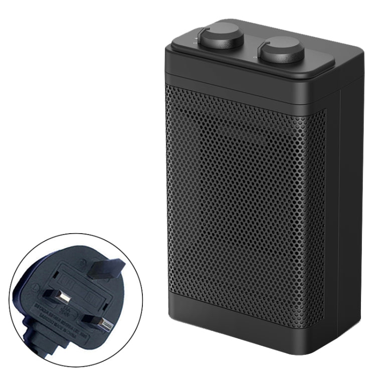 Calentadores eléctricos de cabeza móvil de escritorio silenciosos para el hogar de oficina, especificaciones:, Knob (EU Plug), Screen (EU Plug), Knob (UK Plug), Screen (UK Plug)