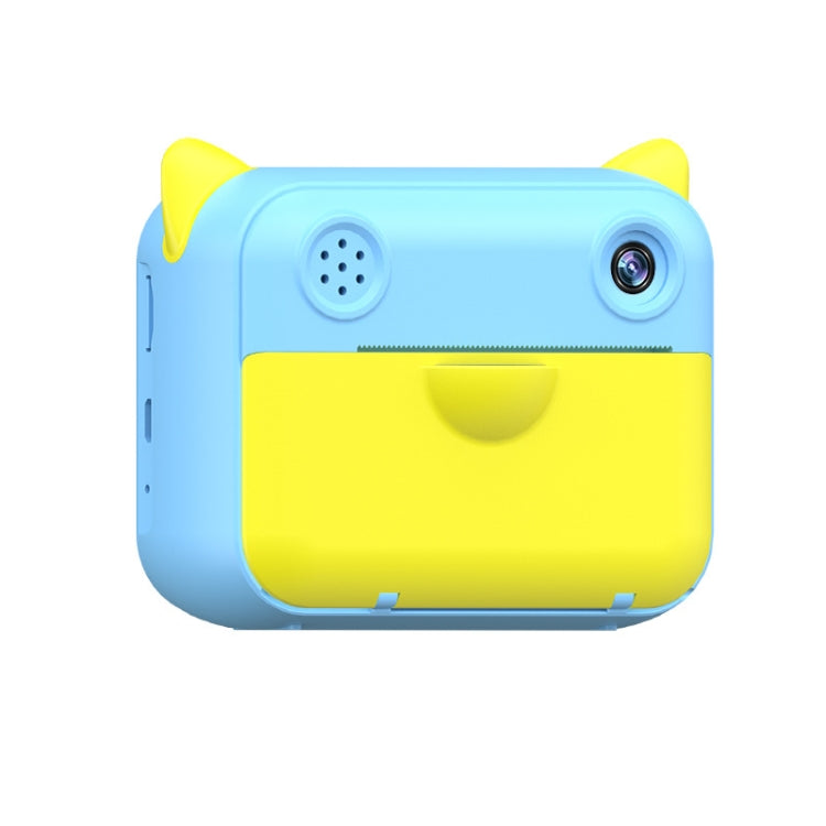 CP01 2,4 pulgadas HD pantalla niños juguete cámara impresión térmica Polaroid sin tarjeta de memoria, Azul, Rosado