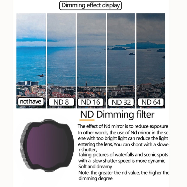Filtro ajustable JSR para DJI Avata, estilo:, MCUV, CPL, ND8, ND16, ND32, ND64, ND8PL, ND16PL, ND32PL, ND64PL, Night, Star, CPL ND8 ND16, ND8 ND16 ND32, 4 In1 NDPL, 6 In1 UV CPL ND8/16/32/64, 8 In 1 CPL ND8/16/32/64 Night 8PL 16PL