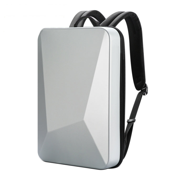 Bopai 61-93318A Mochila impermeable y expandible de carcasa dura con orificio de carga USB, especificaciones:, Regular (Silver), Password (Silver), Regular (Black), Password (Black)