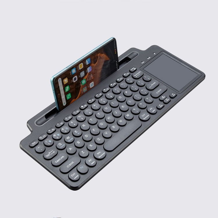 Teclado inalámbrico Bluetooth 2.4G con soporte para ranura para tarjeta, With Touchpad, No Touchpad