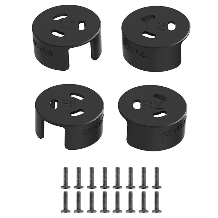 4 PCS / Set Sunnylife AT-MD475 Cubierta de motor de aleación de aluminio impermeable a prueba de polvo para DJI Avata, Rojo, Negro