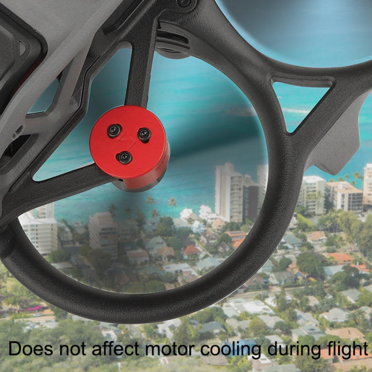 4 PCS / Set Sunnylife AT-MD475 Cubierta de motor de aleación de aluminio impermeable a prueba de polvo para DJI Avata, Rojo, Negro
