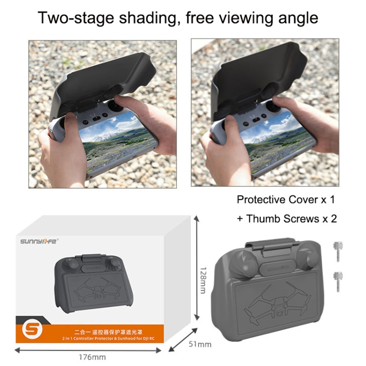Sunnylife MM3-YK466 RC Joystick Pantalla Resistente a los arañazos Mando a distancia Cubierta protectora para DJI Mini 3 Pro