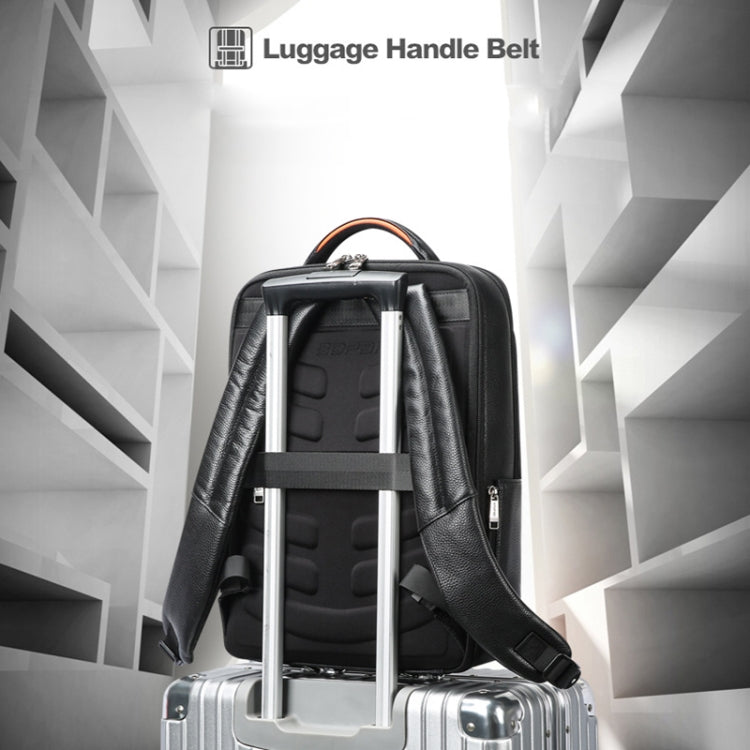 Bopai 61-121561 Mochila de negocios multifuncional antirrobo para computadora portátil con orificio de carga USB, 61-121561