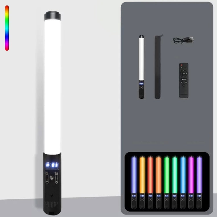 Luz de relleno de fotografía RGB, lámpara de pintura de mano a todo Color de aleación de aluminio