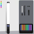 Luz de relleno de fotografía RGB, lámpara de pintura de mano a todo Color de aleación de aluminio