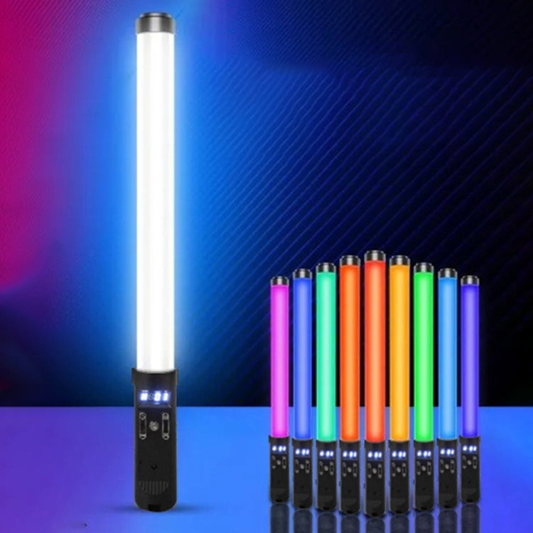 Luz de relleno de fotografía RGB, lámpara de pintura de mano a todo Color de aleación de aluminio