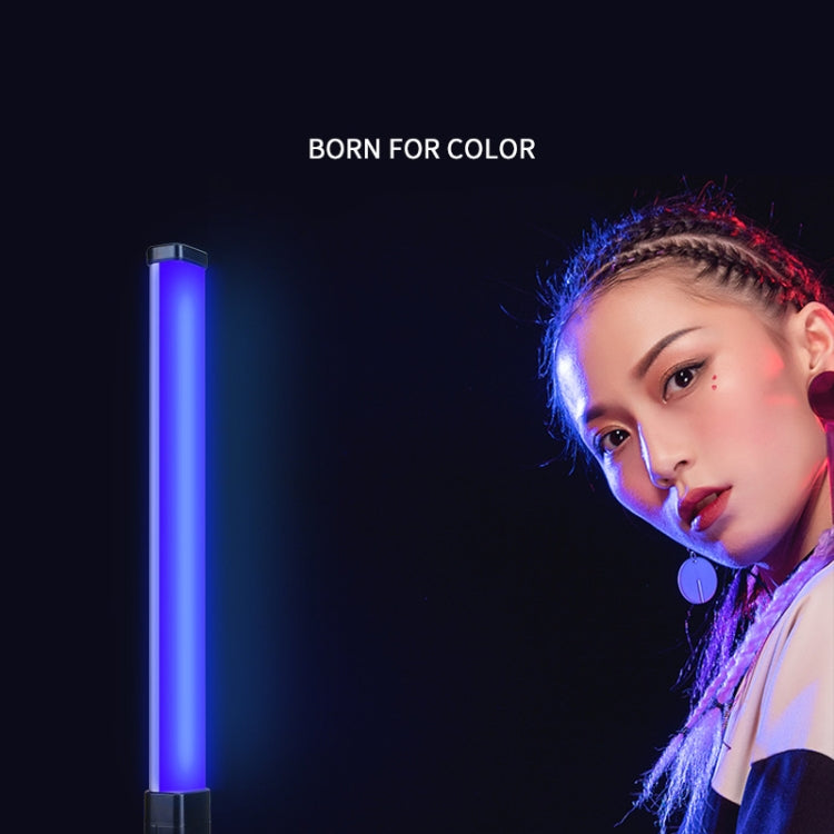 Luz de relleno de fotografía RGB, lámpara de pintura de mano a todo Color de aleación de aluminio