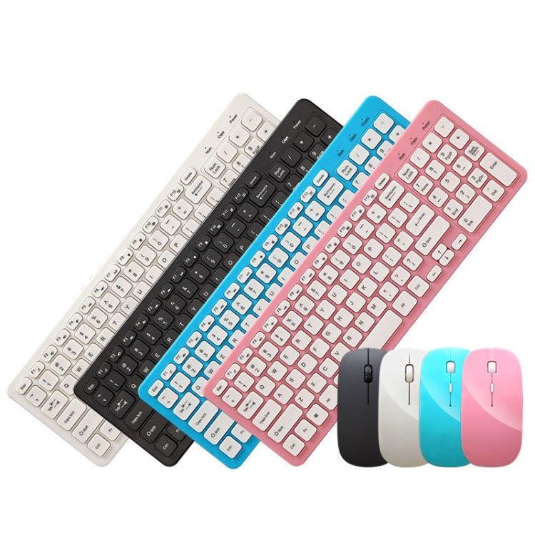 MLD-568 Conjunto de teclado de mouse inalámbrico silencioso para juegos de oficina, MLD-568 Black, MLD-568 White, MLD-568 Blue, MLD-568 Pink