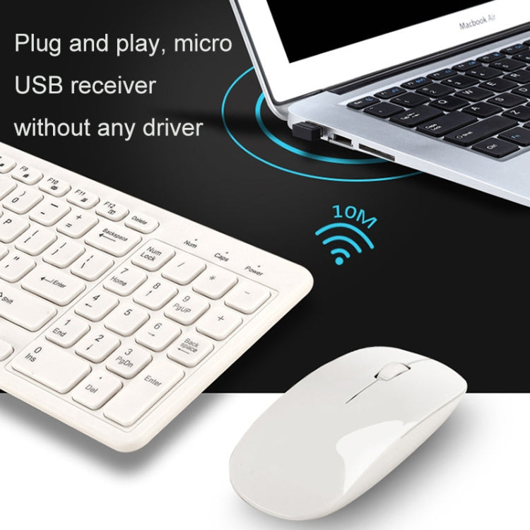MLD-568 Conjunto de teclado de mouse inalámbrico silencioso para juegos de oficina, MLD-568 Black, MLD-568 White, MLD-568 Blue, MLD-568 Pink