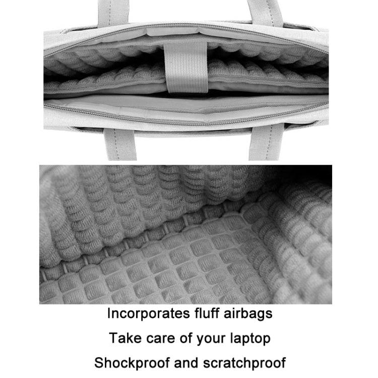 Airbag engrosado bolsa de mensajero portátil portátil, 14.1 inches, 15.6-16.1 inches