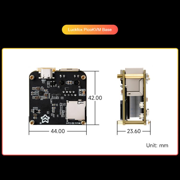 Herramienta ligera de gestión remota KVM IP Luckfox de Waveshare, Basic Version, Full Version (With Case and 1.54inch Display), Full Version+PicoKVM Ext Board