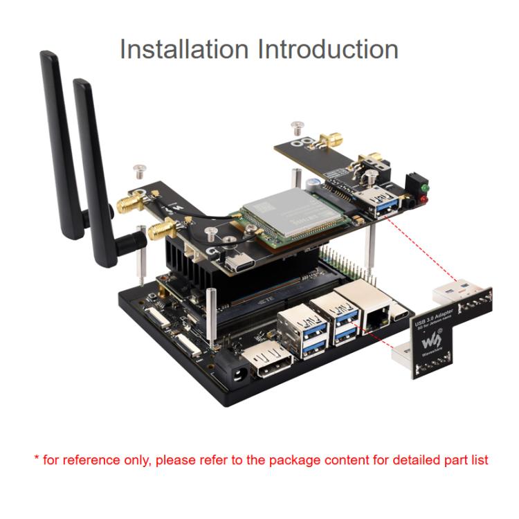 Módulo Waveshare SIM7600G-H-M.2 4G para Jetson Orin. Compatible con comunicación 4G/3G/2G y posicionamiento GNSS. Cobertura global., 32257