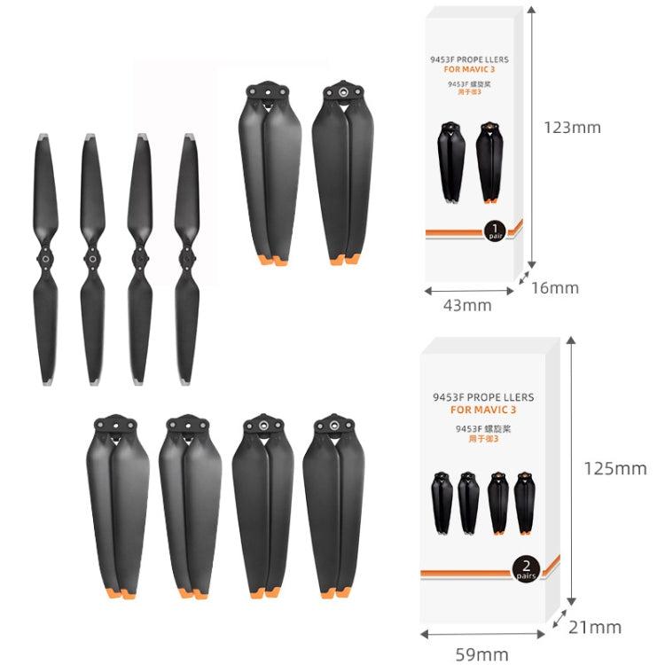 Cuchillas de liberación rápida, 1 Pair 9453F-1 (Silver), 1 Pair 9453F-1 (Orange), 2 Pairs 9453F-2  (Silver), 2 Pairs 9453F-2 (Orange)