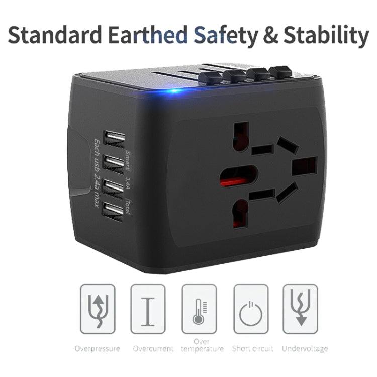BMAX 199-04U Travel Multifuncional USB Converter 4 USB Universal Socket, BMAX 199-04U Green, BMAX 199-04U Blue, BMAX 199-04U Black, BMAX 199-04U White