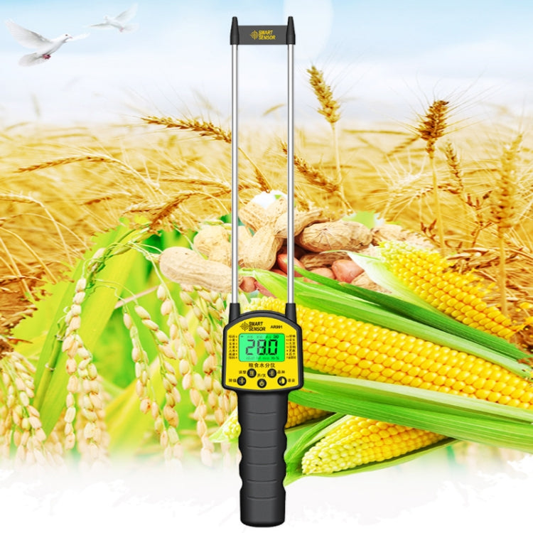 Smart Sensor AR991 Probador de contenido de humedad de granos con indicación de voz