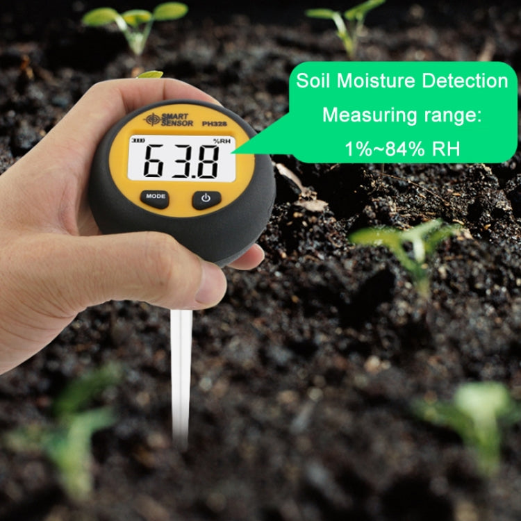 Sensor inteligente PH 328 Medidor de acidez del suelo Fertilizante Detector de humedad de nutrientes