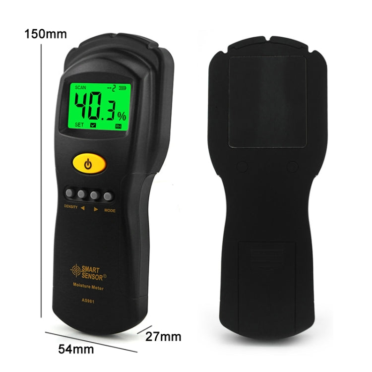 Probador de humedad de madera de alta precisión Smart Sensor AS981