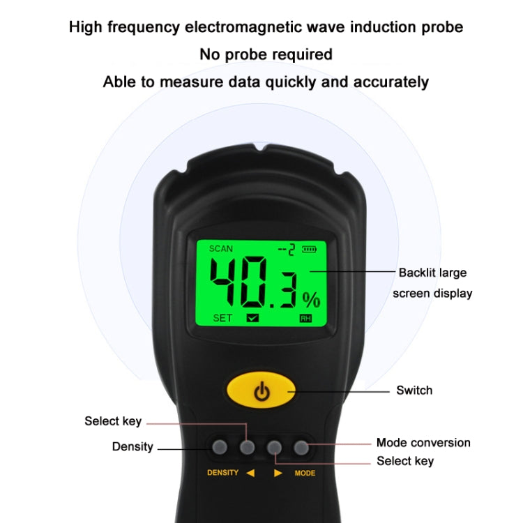 Probador de humedad de madera de alta precisión Smart Sensor AS981
