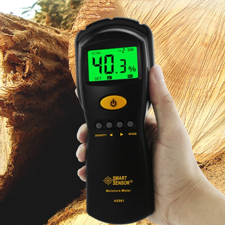 Probador de humedad de madera de alta precisión Smart Sensor AS981