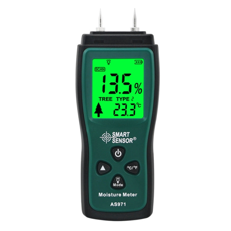 Probador inteligente del contenido de humedad del sensor AS971 para la fabricación de muebles de madera