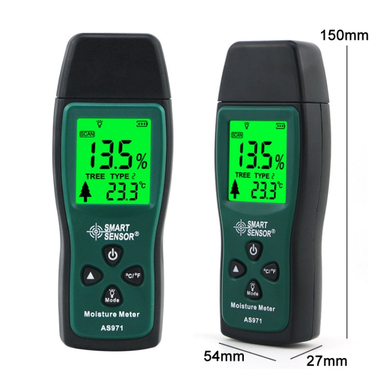 Probador inteligente del contenido de humedad del sensor AS971 para la fabricación de muebles de madera
