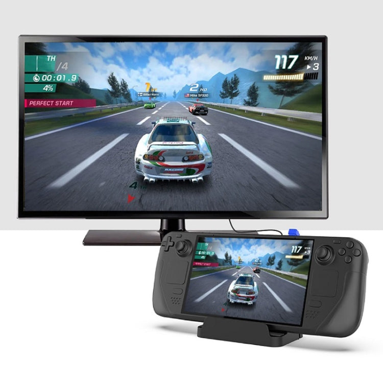 PGTECH para Steam Deck Game Console Base compatible con transmisión de datos con puerto de red, PGTECH Game Console Base