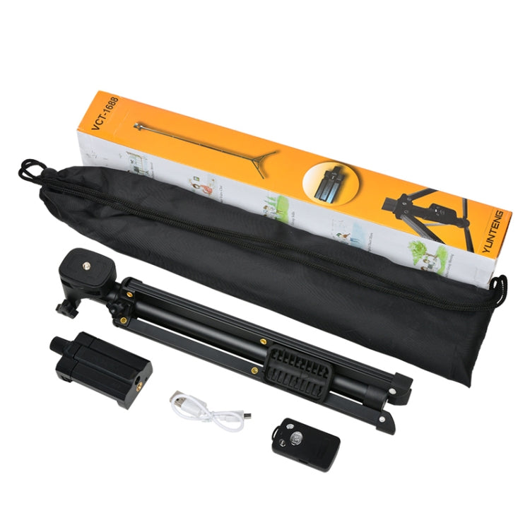 YUNTENG Selfie Stick Trípode Soporte de cámara de control remoto Bluetooth, 1688 Black, 1688 Pink), 1388 Black