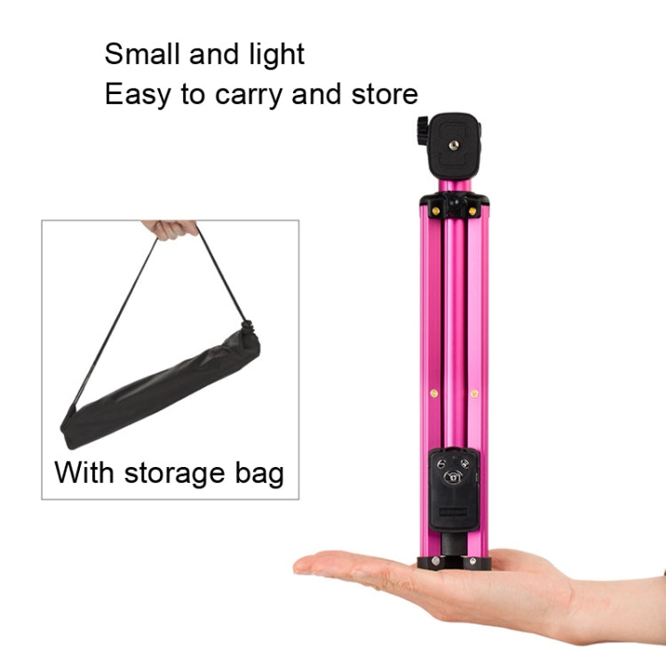 YUNTENG Selfie Stick Trípode Soporte de cámara de control remoto Bluetooth, 1688 Black, 1688 Pink), 1388 Black